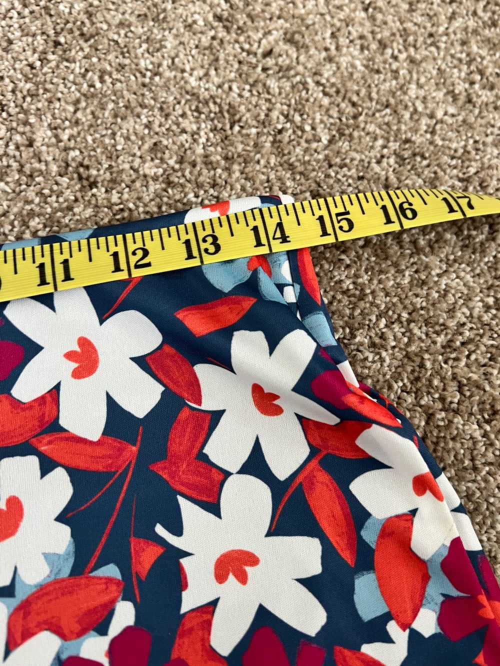 Floral Navy A-Line Women's Skort - Picture 6 of 7